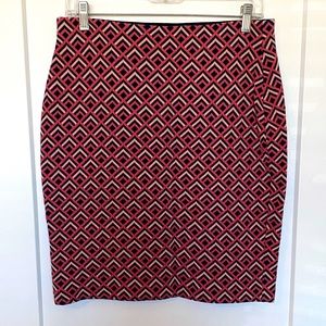Navy and pinks, STRETCHY! Loft Size M.